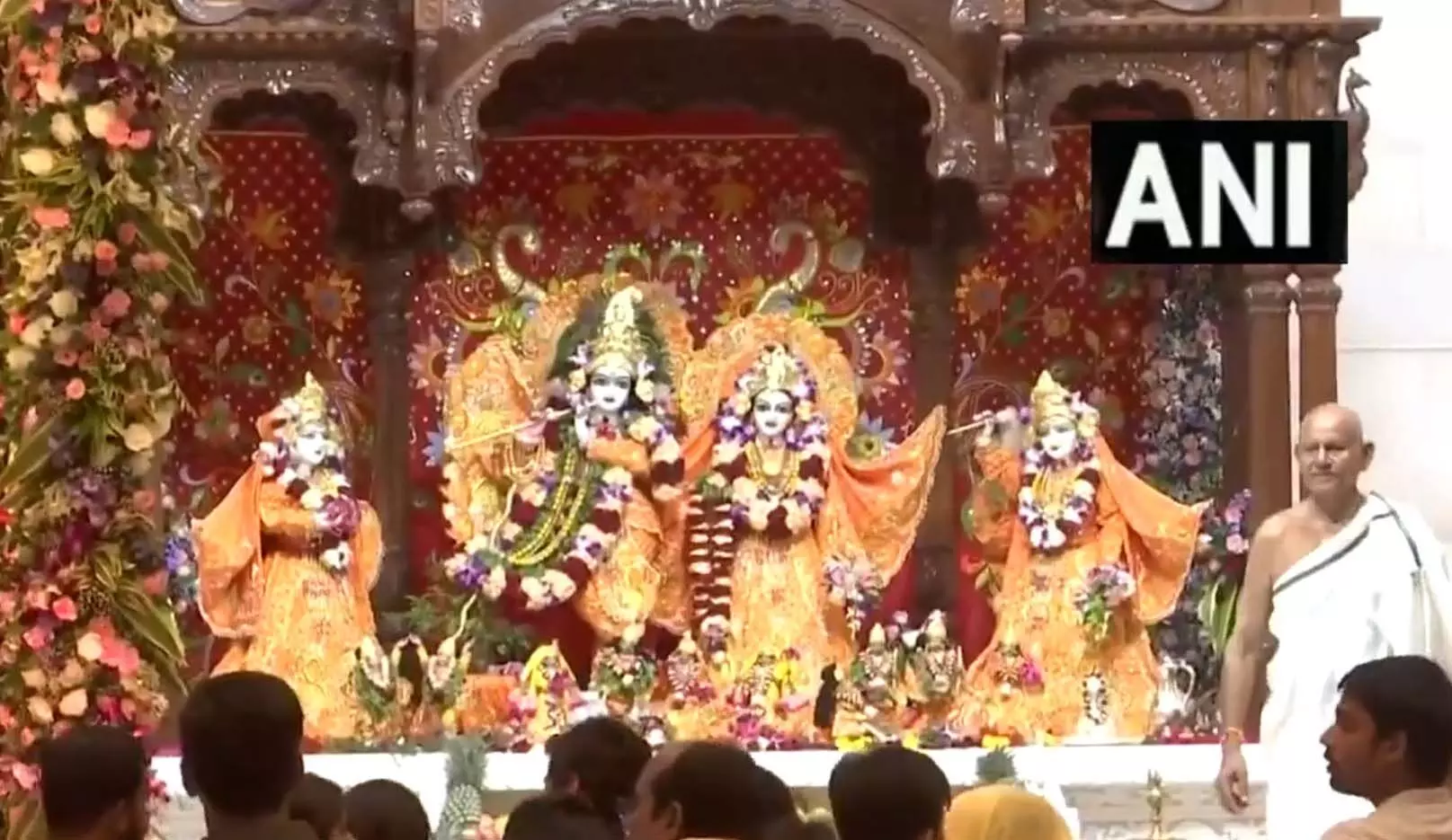 Crowd of devotees gathered in ISKCON temple of RAIPUR today on the occasion of  Shri Krishna Jayanti !