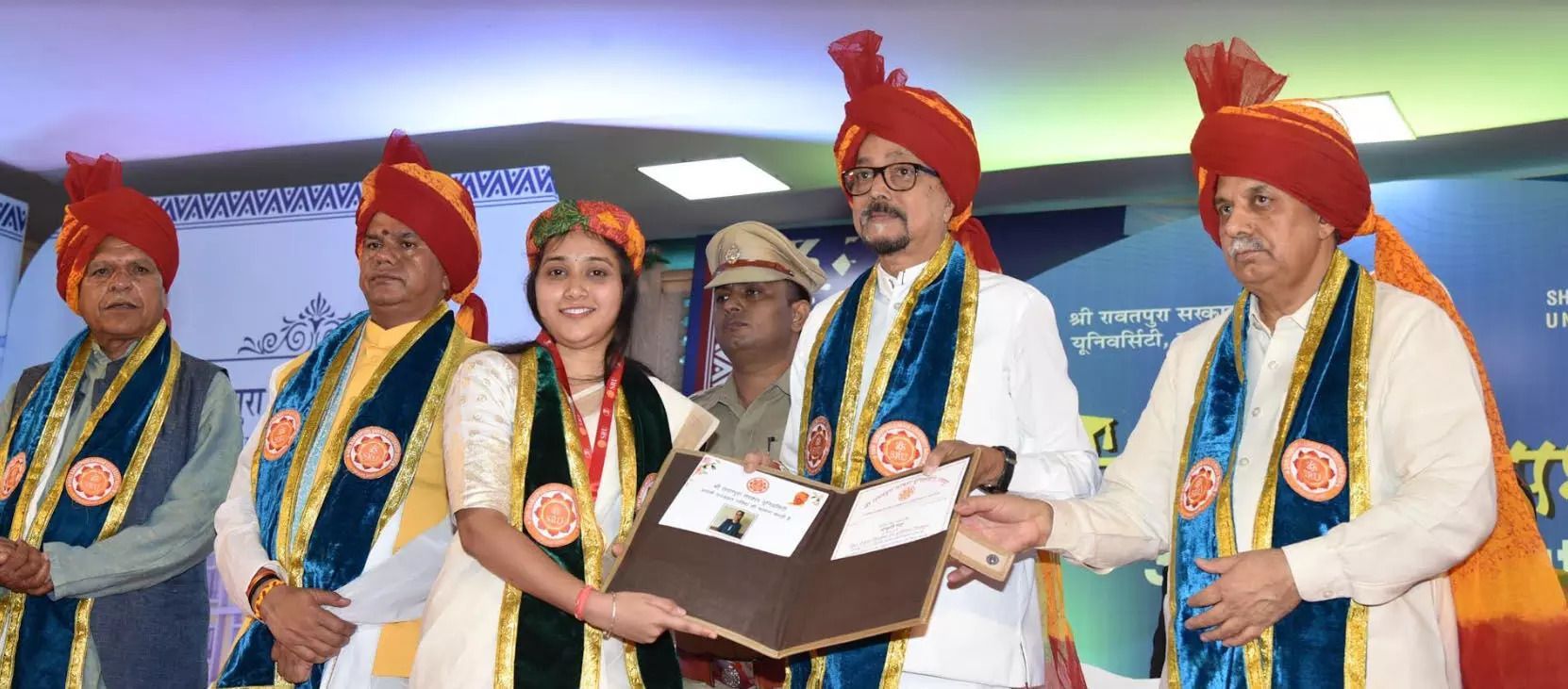 Governor Deka today attends the third convocation of Rawatpura Sarkar University Raipur.