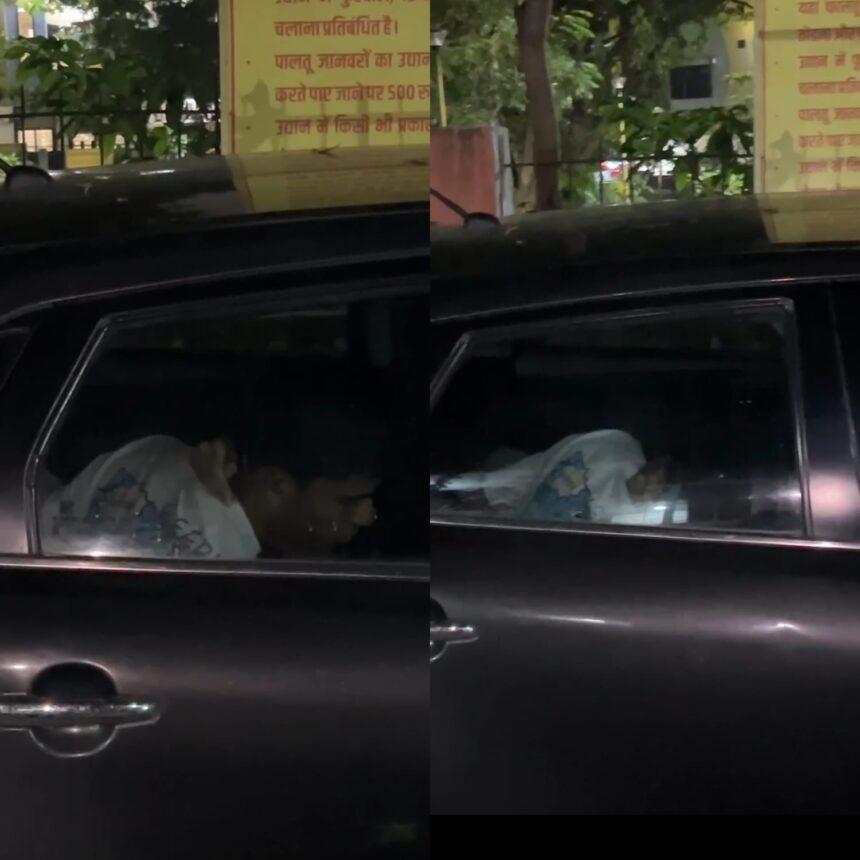 Taking advantage of the darkness, a young man and a woman indulged in obscene acts in a car, video goes viral