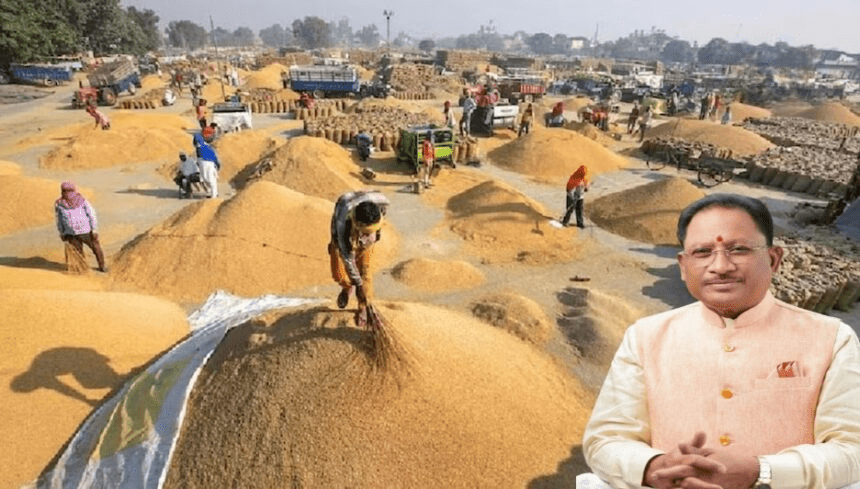 5.37 lakh metric tonnes of paddy was purchased in Chhattisgarh, more than 1.16 lakh farmers sold paddy