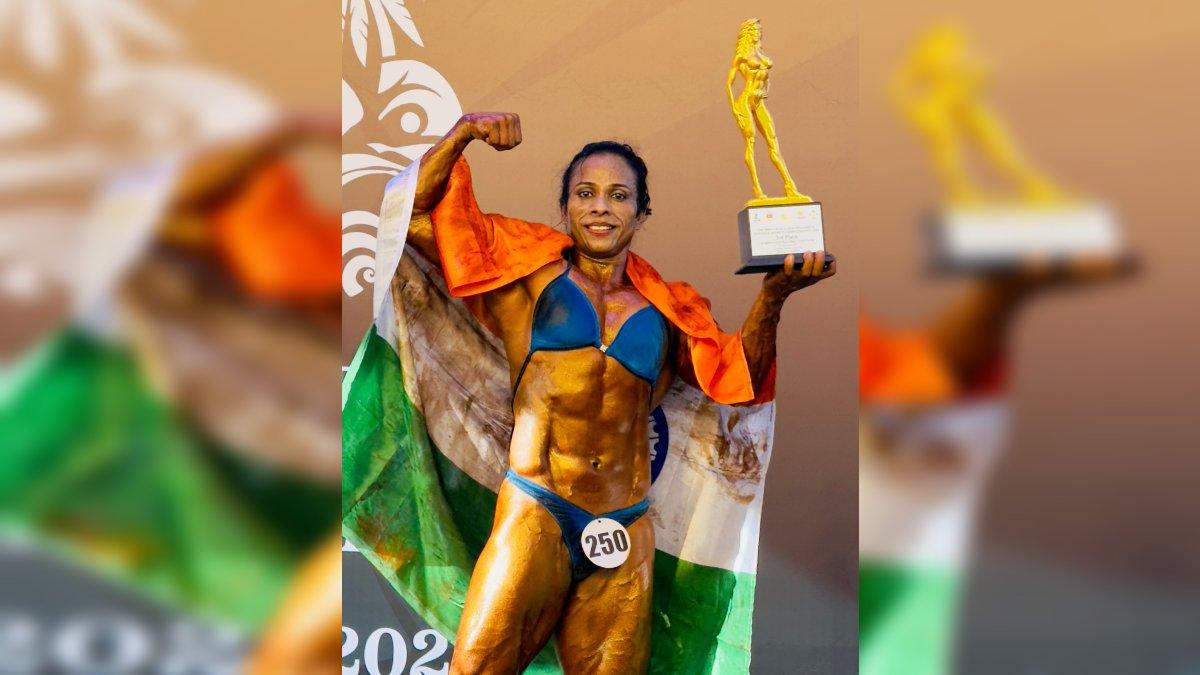 MP’s Bodybuilder raises the flag of India in Maldives, Vandana Thakur wins  bronze medal