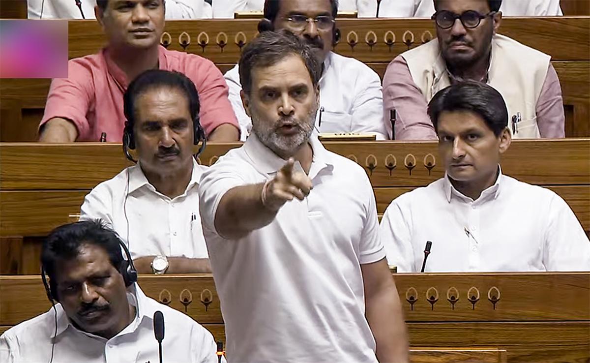 Parliament: Rahul said in Lok Sabha – This fight is between Manusmriti and Constitution; we will break the wall of 50 percent reservation