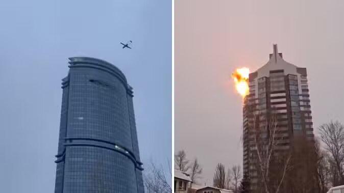 Russia: 9/11-like attack in Kazan, Russia, drones hit several buildings, video of the devastation surfaced