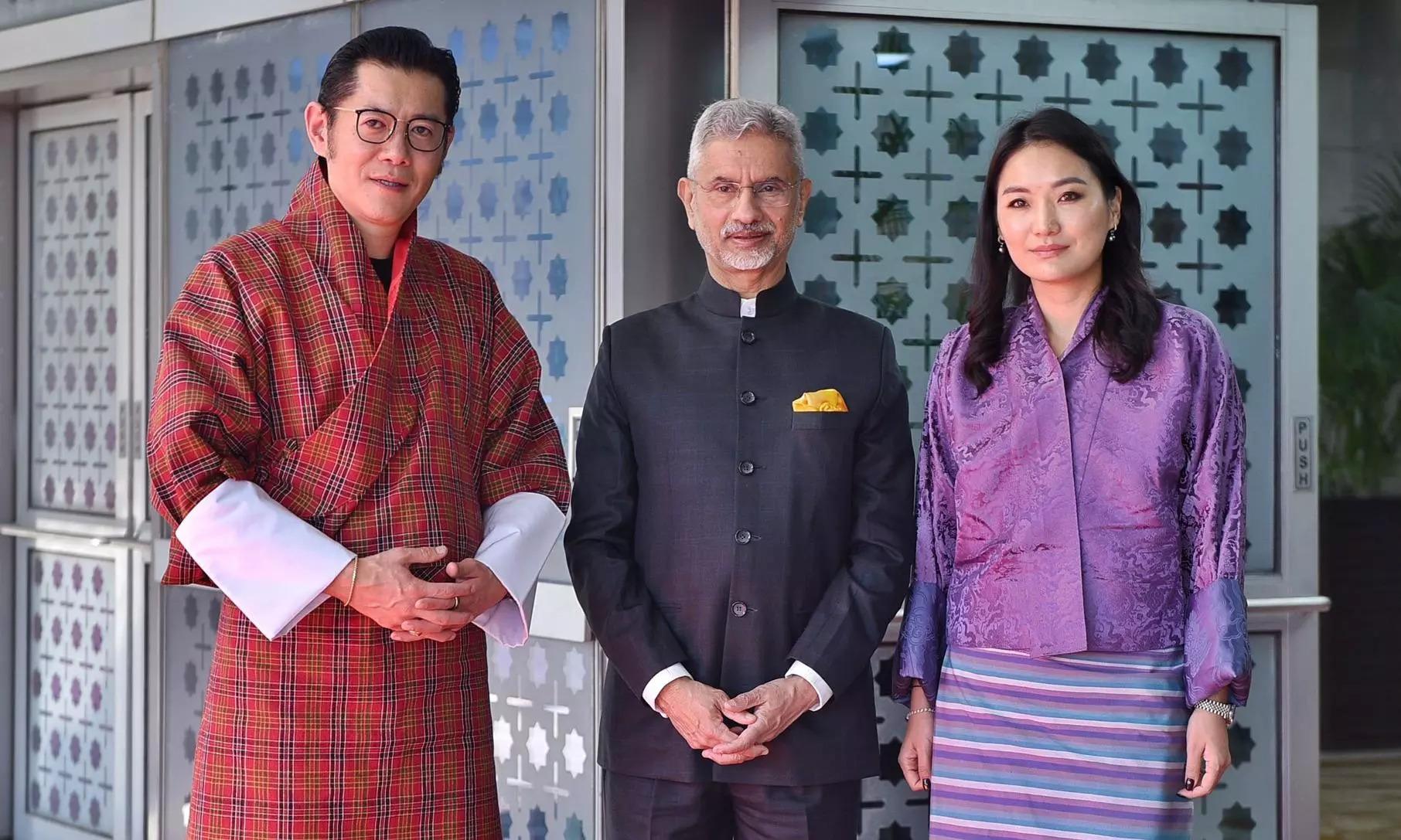 Bhutan’s King and Queen arrive in New Delhi for two-day visit