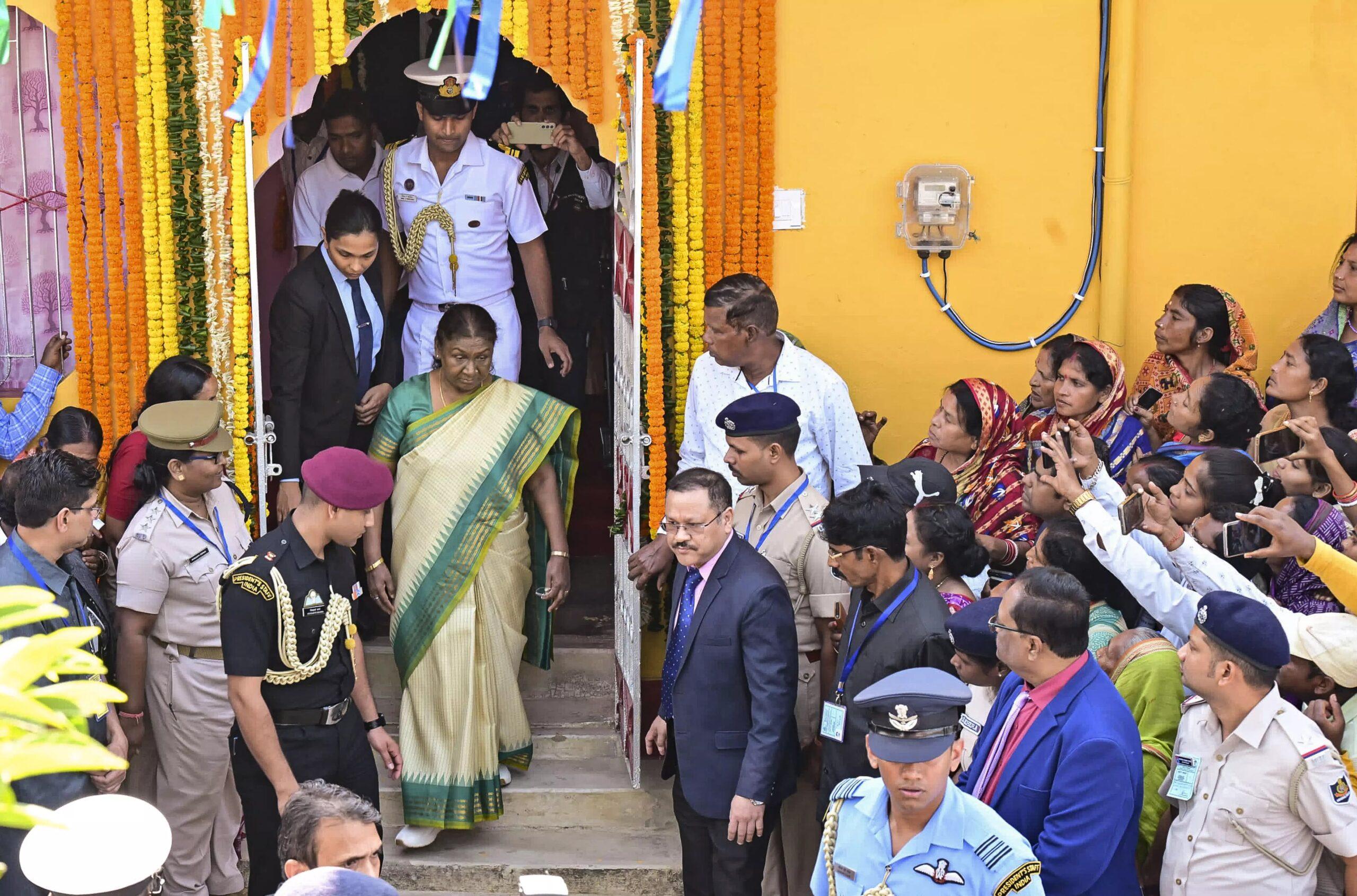 President Murmu visits birthplace, says it’s not village but family