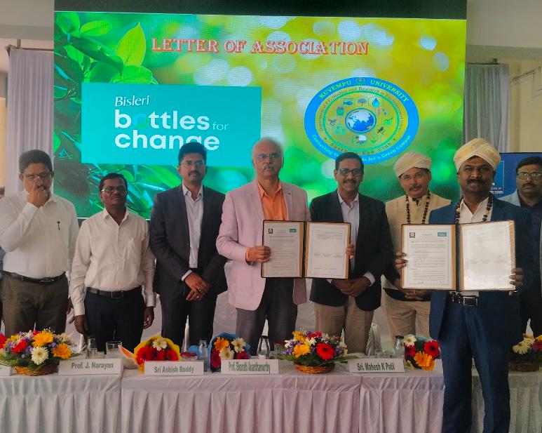 Bisleri International Launches ‘Bottles for Change’ Program in Kuvempu University, Shimoga, Karnataka