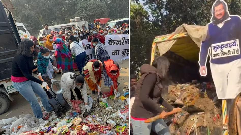 Swati Maliwal threw garbage outside Kejriwal’s house, she had arrived in 3 vehicles, police took her into custody