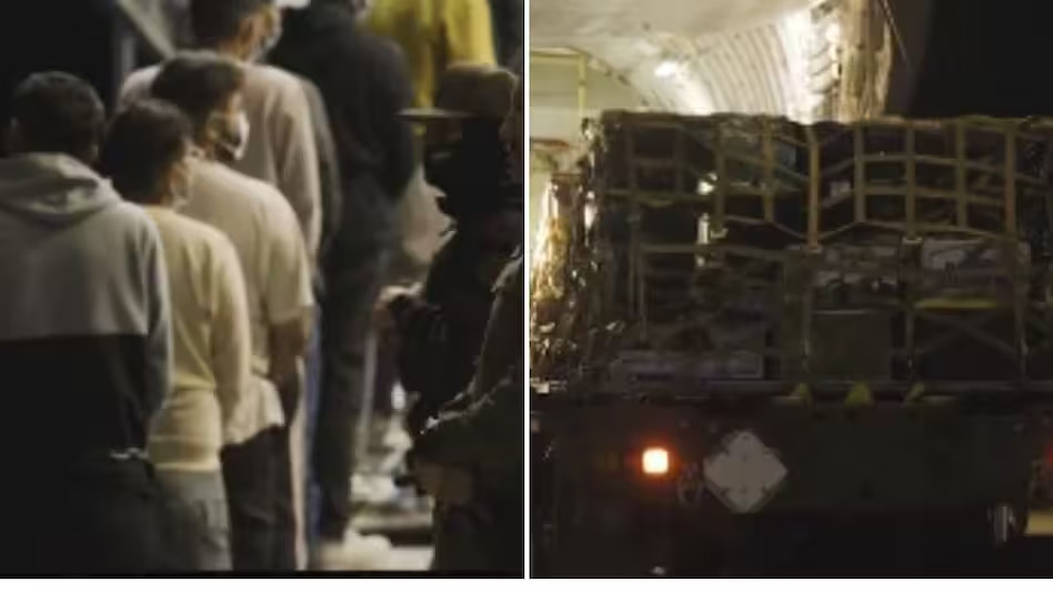 American officer tweeted a video of 104 Indians handcuffed and wrote – illegal aliens sent back