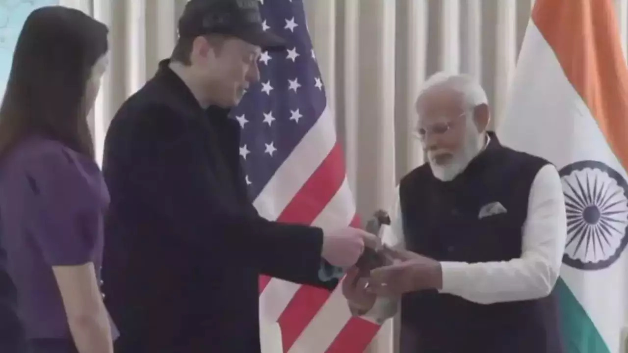 Elon Musk Brings Special Gift For PM Modi At Blair House Meeting 