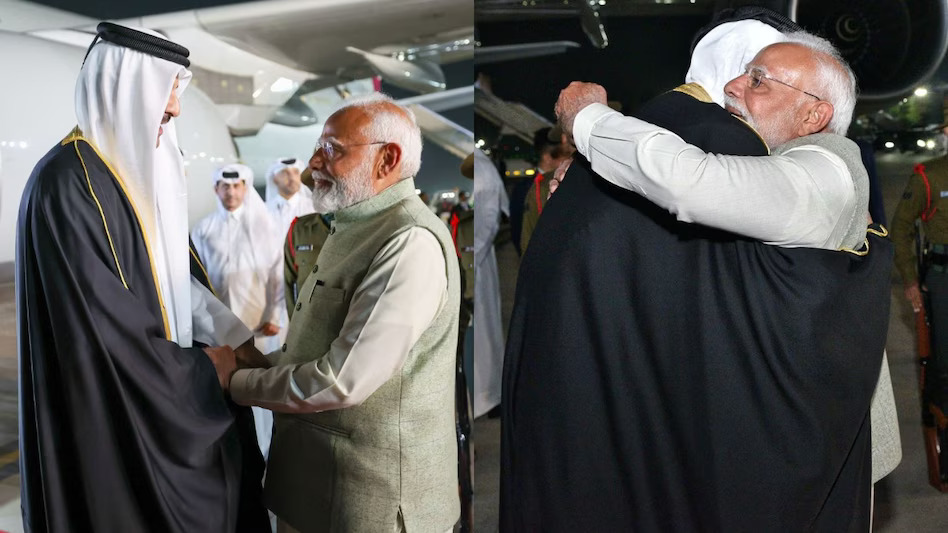 PM Modi reaches the airport to welcome the Emir of Qatar, he has come to India for bilateral talks