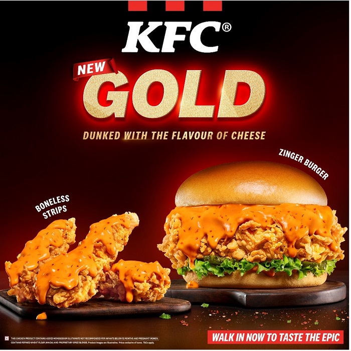 Presenting KFC’s All New Gold Edition: A Cheesy Twist to your Favourite Menu Items