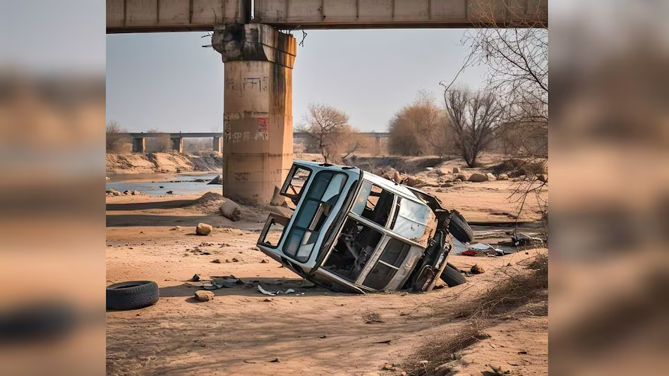 SUV full of family going for sacrifice falls into dry river, 4 people died on the spot, goat survived
