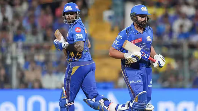 MI vs CSK Live Score: Mumbai Indians beat CSK by nine wickets, century partnership between Rohit and Suryakumar