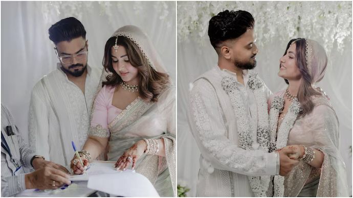 We are our home and light: Hina Khan and Rocky Jaiswal are married…..