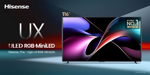 Hisense, the Origin of RGB-MiniLED, Unveils UX ULED Series in India