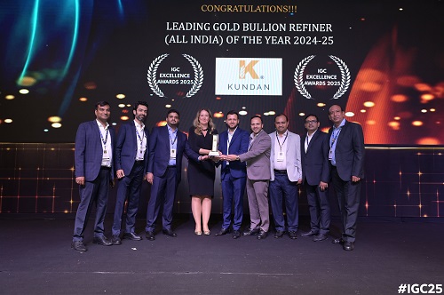 Kundan Refinery Pvt Ltd. Honoured at IGC Excellence Awards 2025 as India’s Bullion Refining Leader