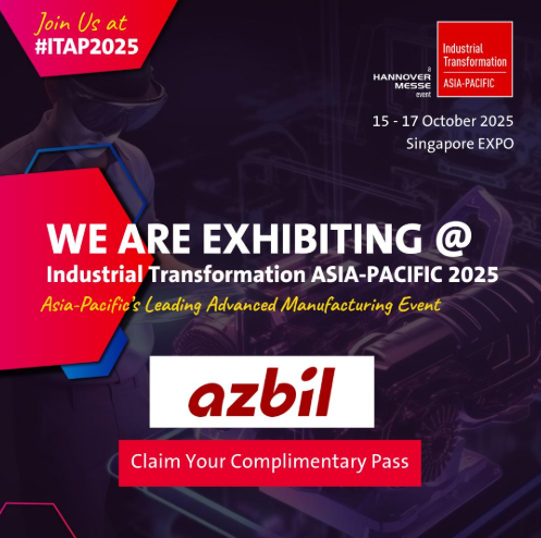 Azbil to Present Data-Driven Solutions at Industrial Transformation ASIA-PACIFIC (ITAP) 2025