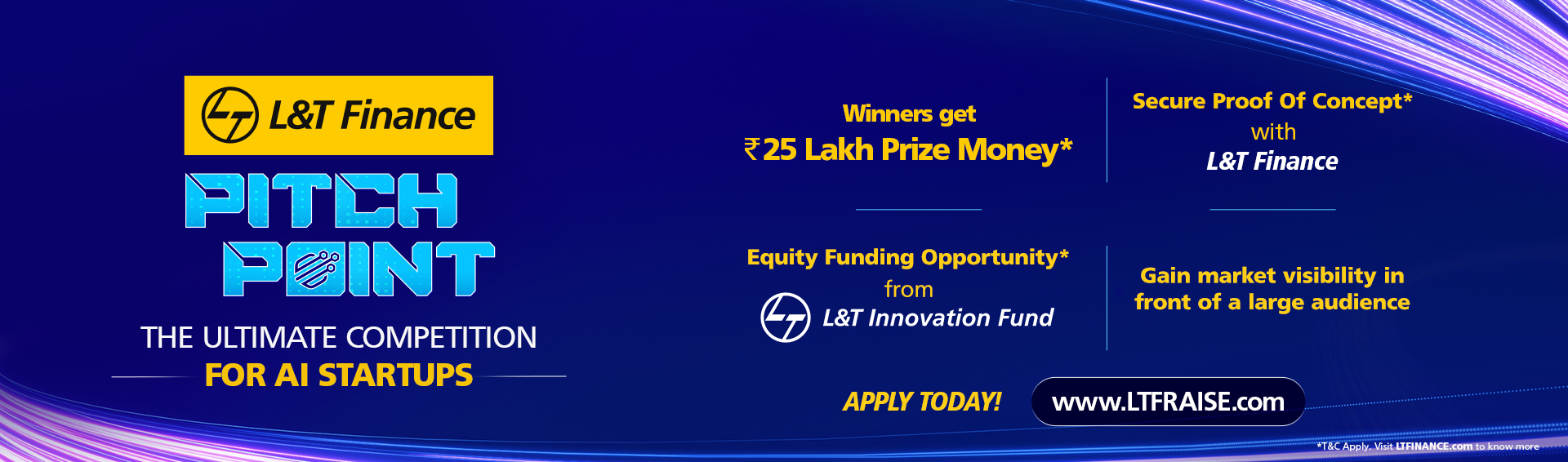 L&T Finance Ltd. Launches ‘Pitch Point,’ a Competition for AI Startups Ahead of RAISE’ 25
