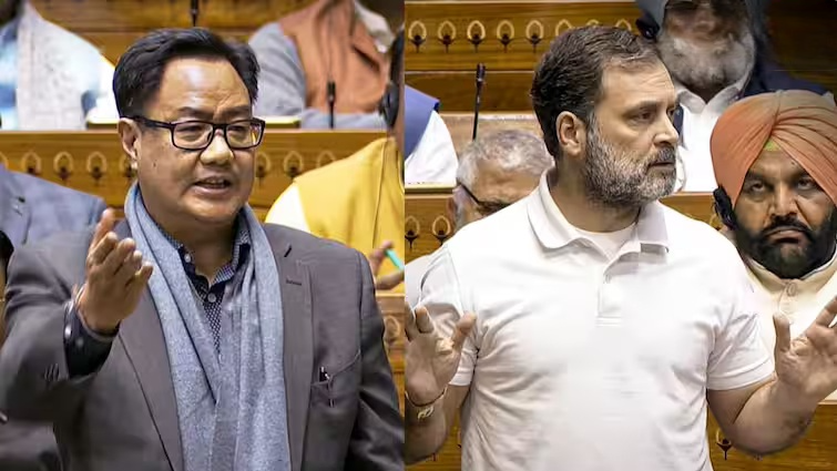 ‘Rahul Gandhi First LoP To Speak Against Country Abroad’: Kiren Rijiju Slams Colombia Remarks, Cites Indira Gandhi