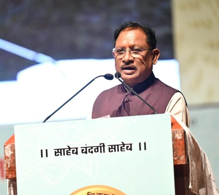 Chief Minister  Vishnu Deo Sai attendeds the oath-taking ceremony and Diwali Milan of the Chhattisgarh State Manikpuri Panika Samaj.