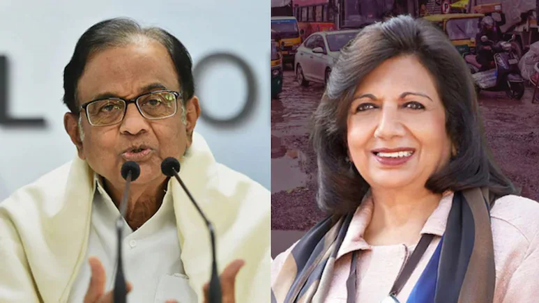 Kiran Mazumdar-Shaw Offers To Fund Bengaluru Road Repair, P Chidambaram Responds
