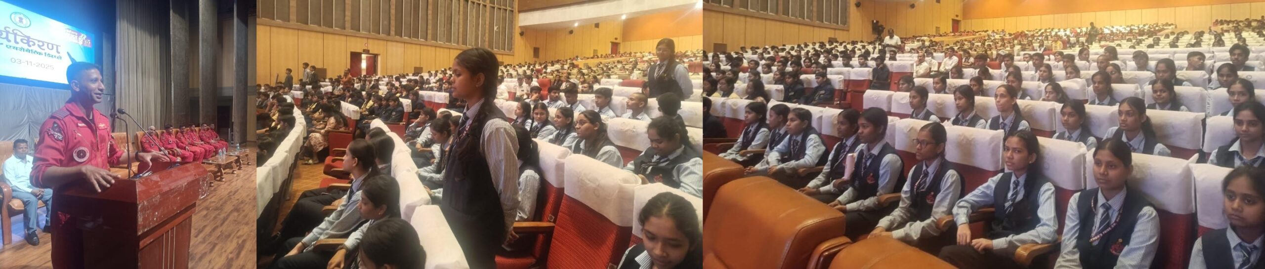 Suryakiran Aerobatic Team Inspires Students in Raipur, Ignites Passion for the Sky