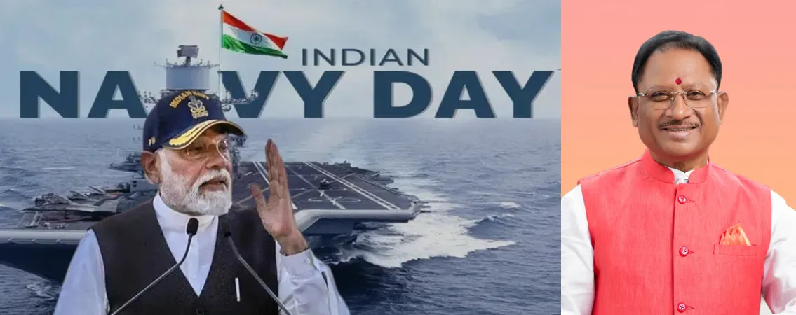 Chief Minister Sai Extends Greetings onthe eve of Indian Navy Day