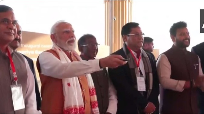 PM Modi in Assam: PM Modi inaugurated the new terminal building of Guwahati Airport, saying, “Today is a celebration of development.”