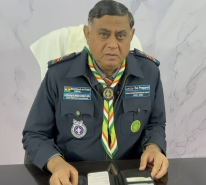 Chief National Commissioner of Bharat Scouts and Guides, Khandelwal, Praises Arrangements at the Jamboree