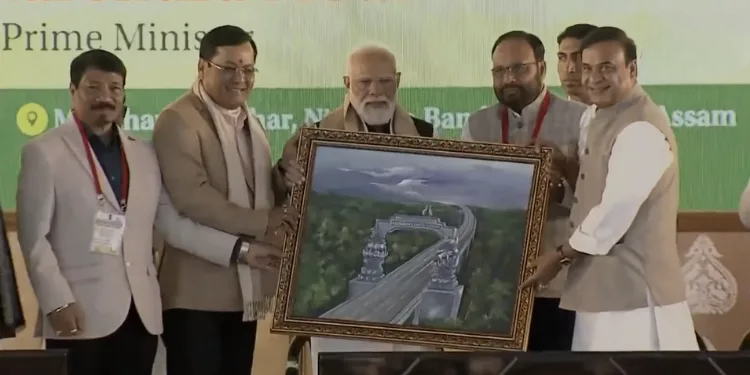 PM lays foundation stone for Rs 6,957-cr Kaziranga corridor, flags off 2 Amrit Bharat trains