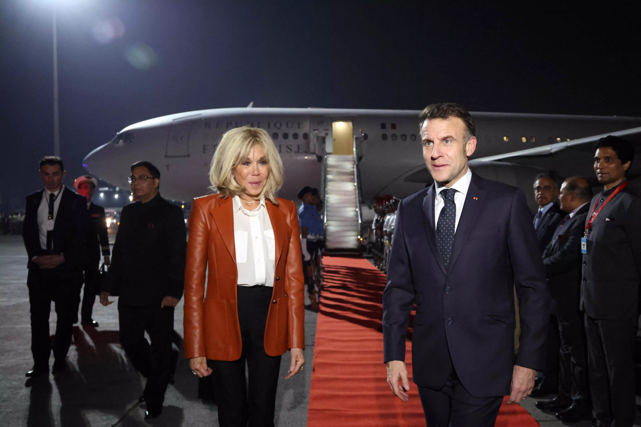 French President Macron Arrives in Mumbai for India Visit