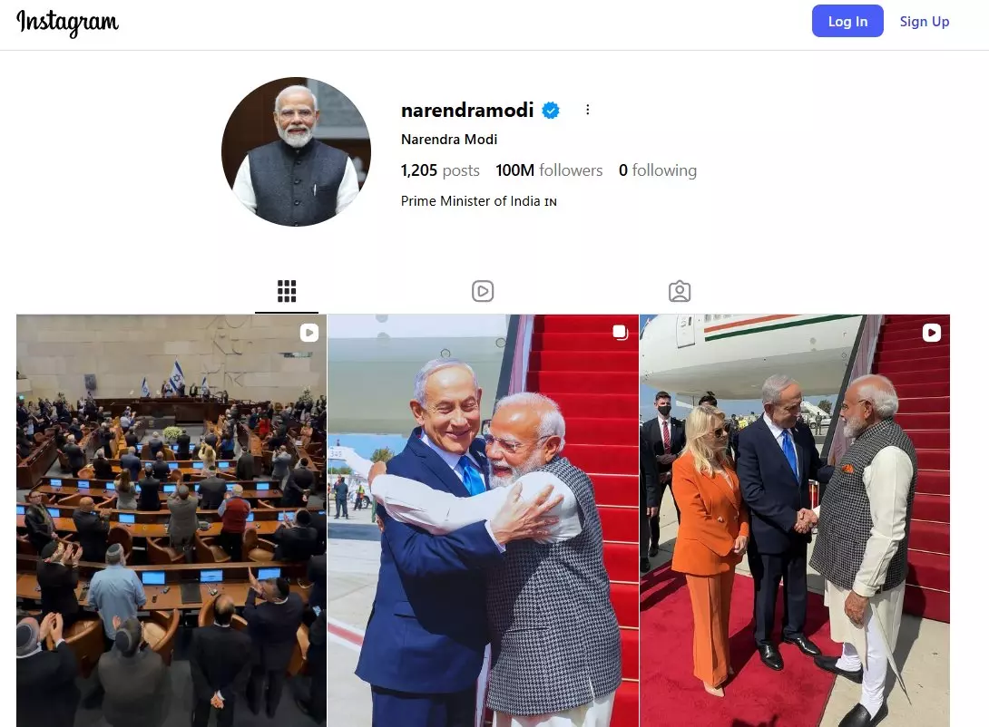 Narendra Modi First World Leader to Hit 100M Instagram Followers