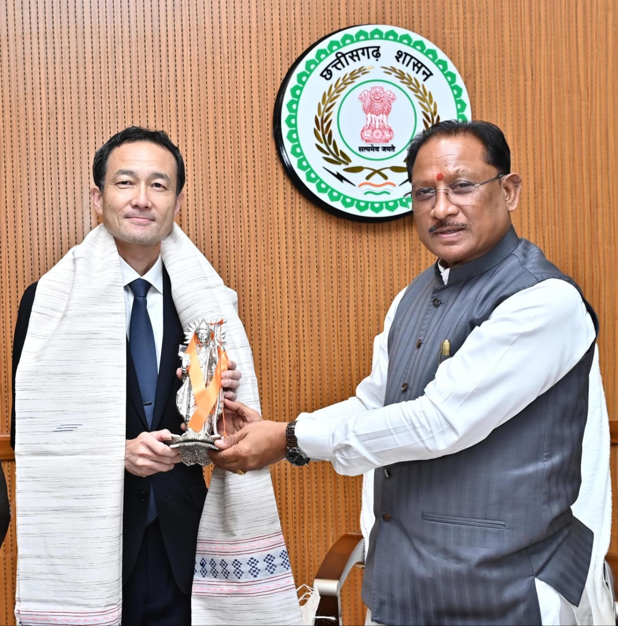 Japan Embassy Minister Calls on Chief Minister of Chhattisgarh Vishnu Deo Sai