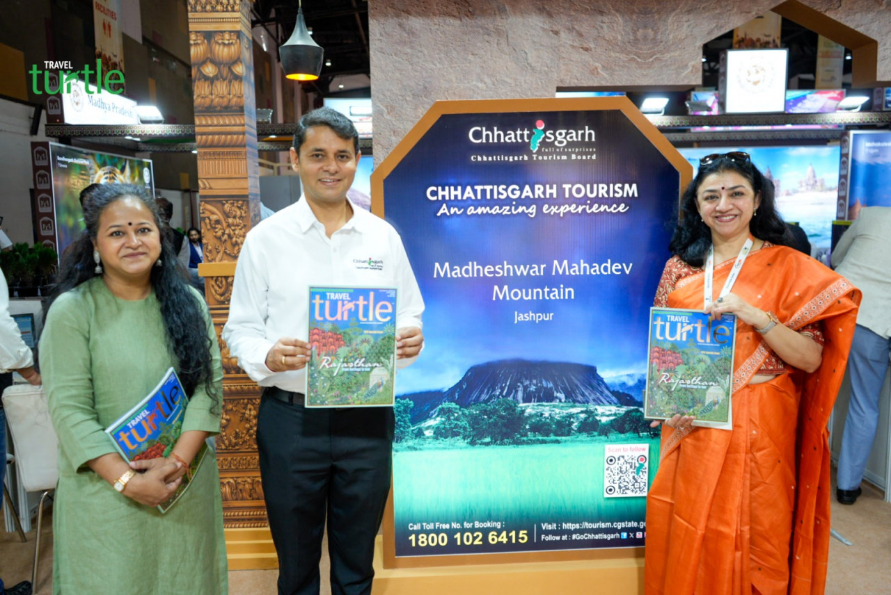 Chhattisgarh receives the ‘Best Emerging Tourism Destination’ award at the 15th Great Indian International Travel Bazaar 2026, held in Jaipur