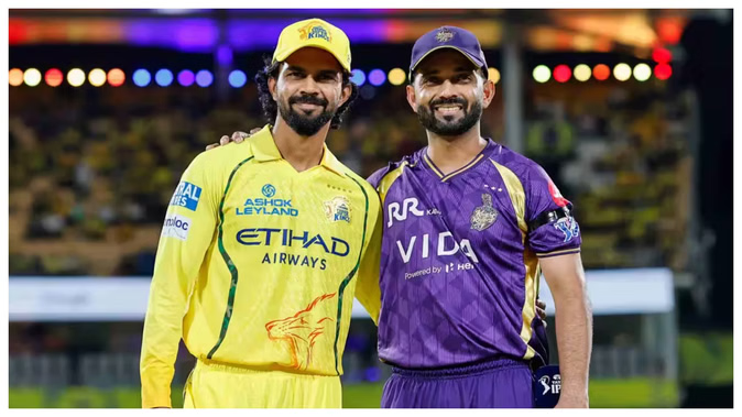 CSK vs KKR Live Score: A partnership is brewing between Rahane and Raghuvanshi; KKR’s score crosses the 50-run mark