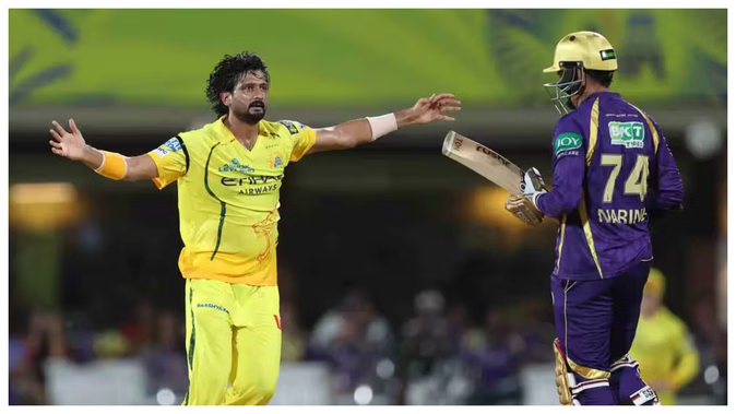 CSK vs KKR Live Score: Partnership developing between Powell and Ramandeep; CSK claims six wickets