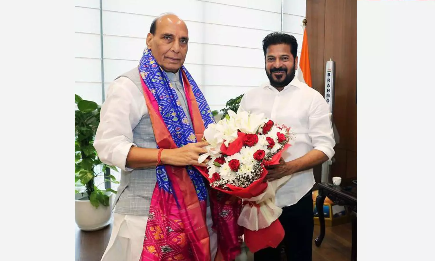 CM Revanth Proposes Adilabad Airport, Devarakadra DRDO Project To Rajnath Singh