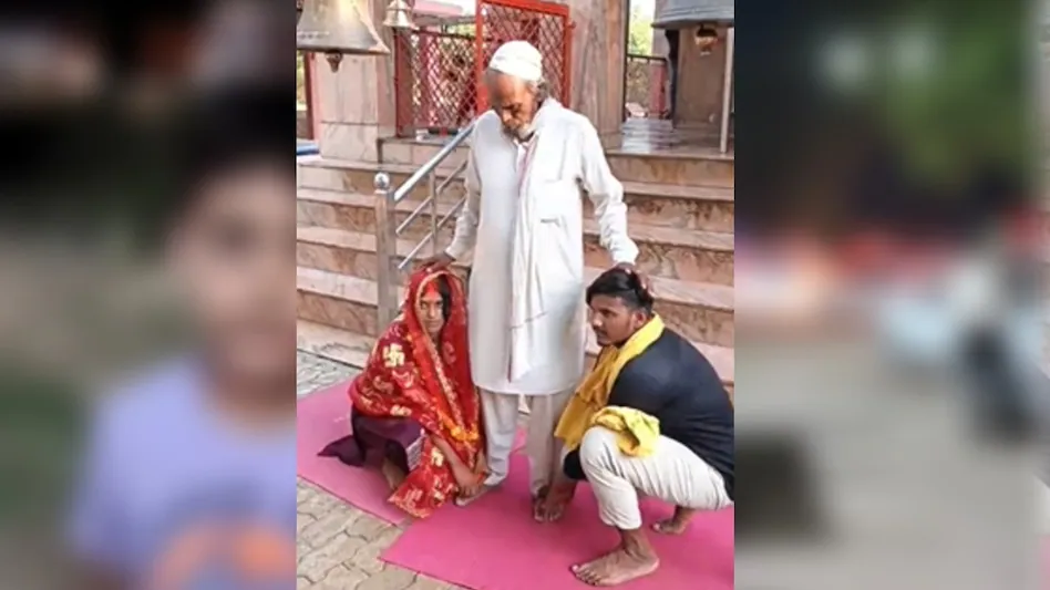 Hindu man marries a Muslim woman in UP ; vows exchanged in a temple after father’s consent; police-mediated to convince boath parties