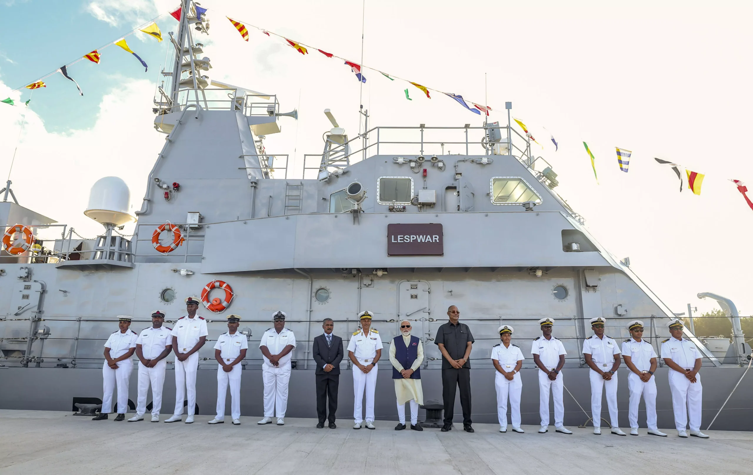 PM Modi Hands Over India-Built Patrol Vessel to Seychelles