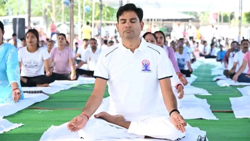 Yoga is the base of our cultural heritage and a healthy life:  CG FM O.P. Choudhary