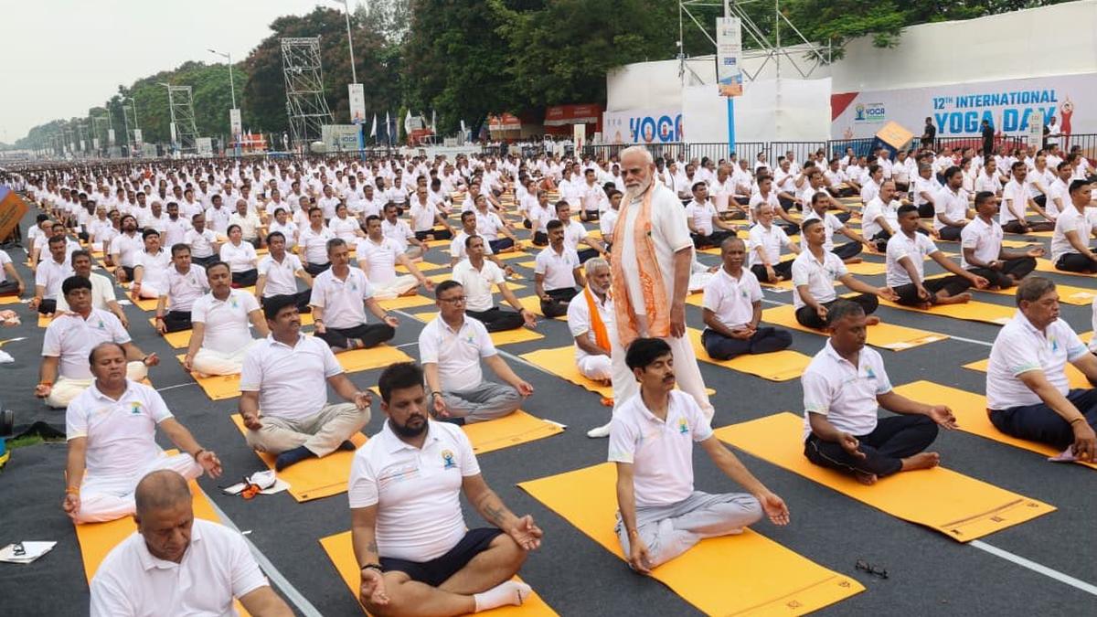 “Yoga Now World’s Largest Community Celebration”: PM Modi On Yoga Day  In Kolkata