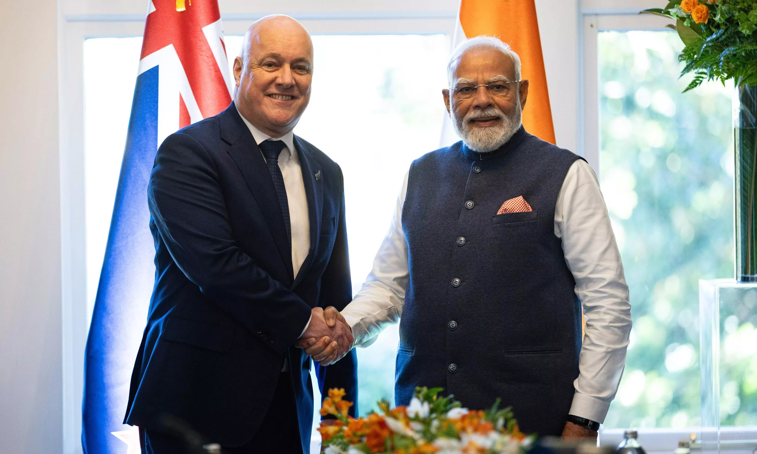 PM Modi Holds Bilateral Talks with New Zealand Counterpart Luxon