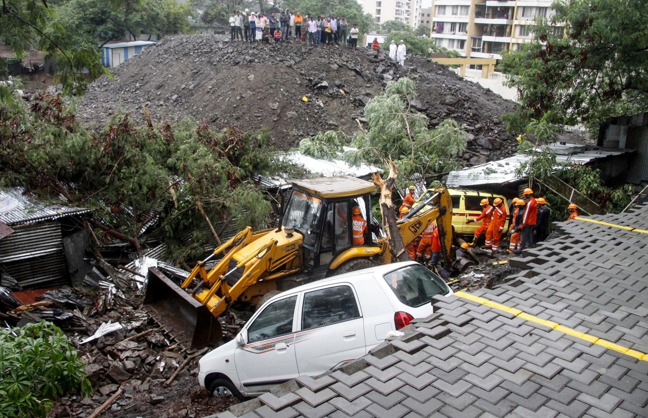 Monsoon Fury Batters India: Delhi, Mumbai Reel Under Flooding as Pune Building Collapse Triggers Major Rescue Operation