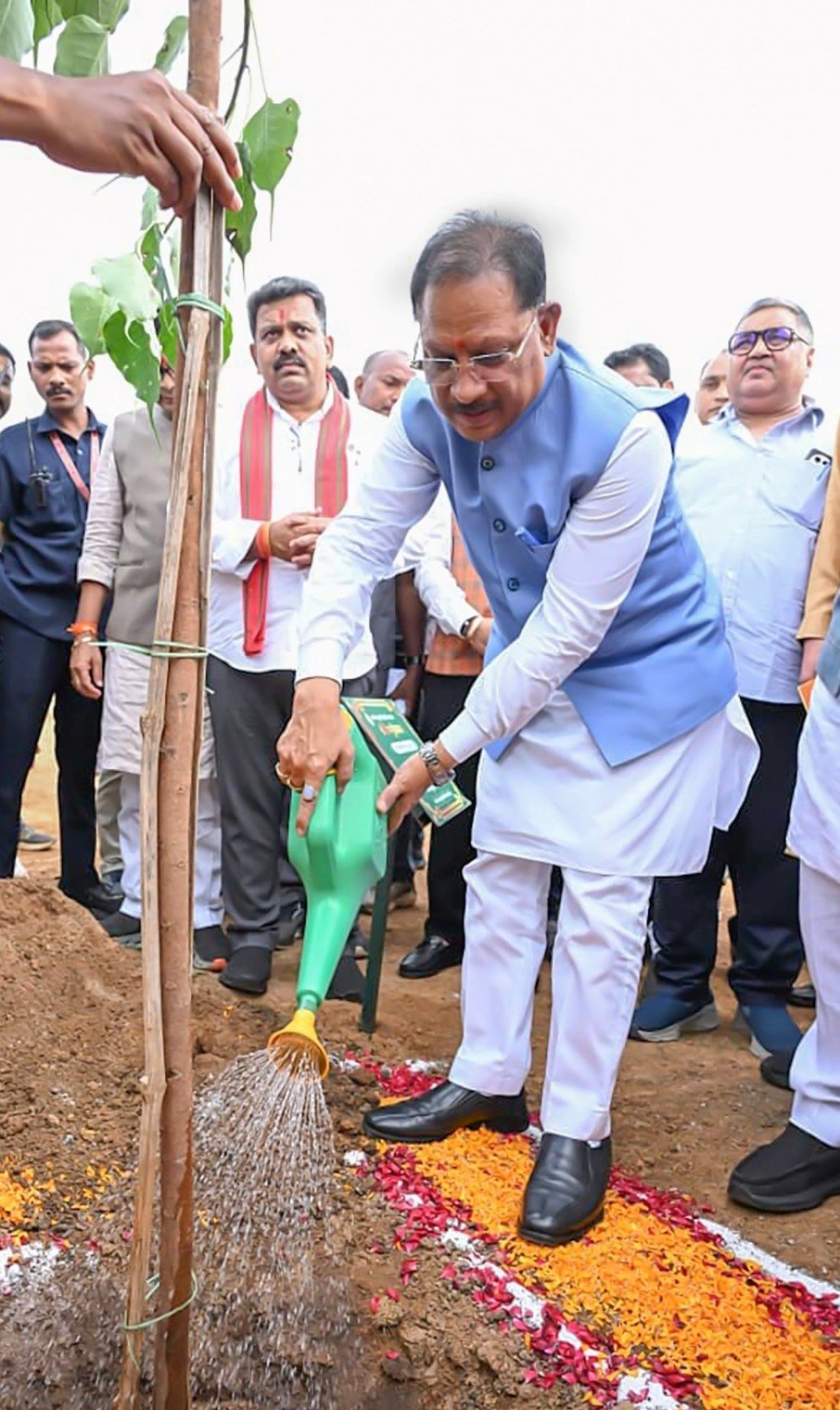 CM Sai Launches Van Mahotsav 2026: Plants a Sacred Fig in His Mother’s Name
