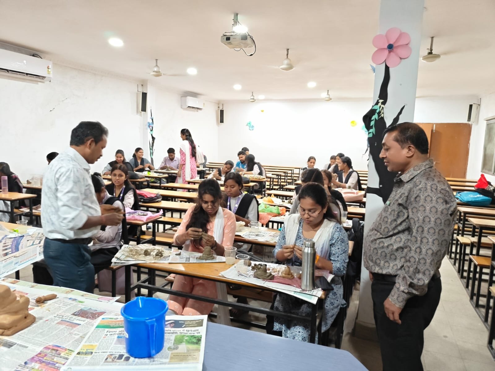 Future Teachers Turn Clay Into Creativity at Pragati College’s Ganesha Idol Workshop