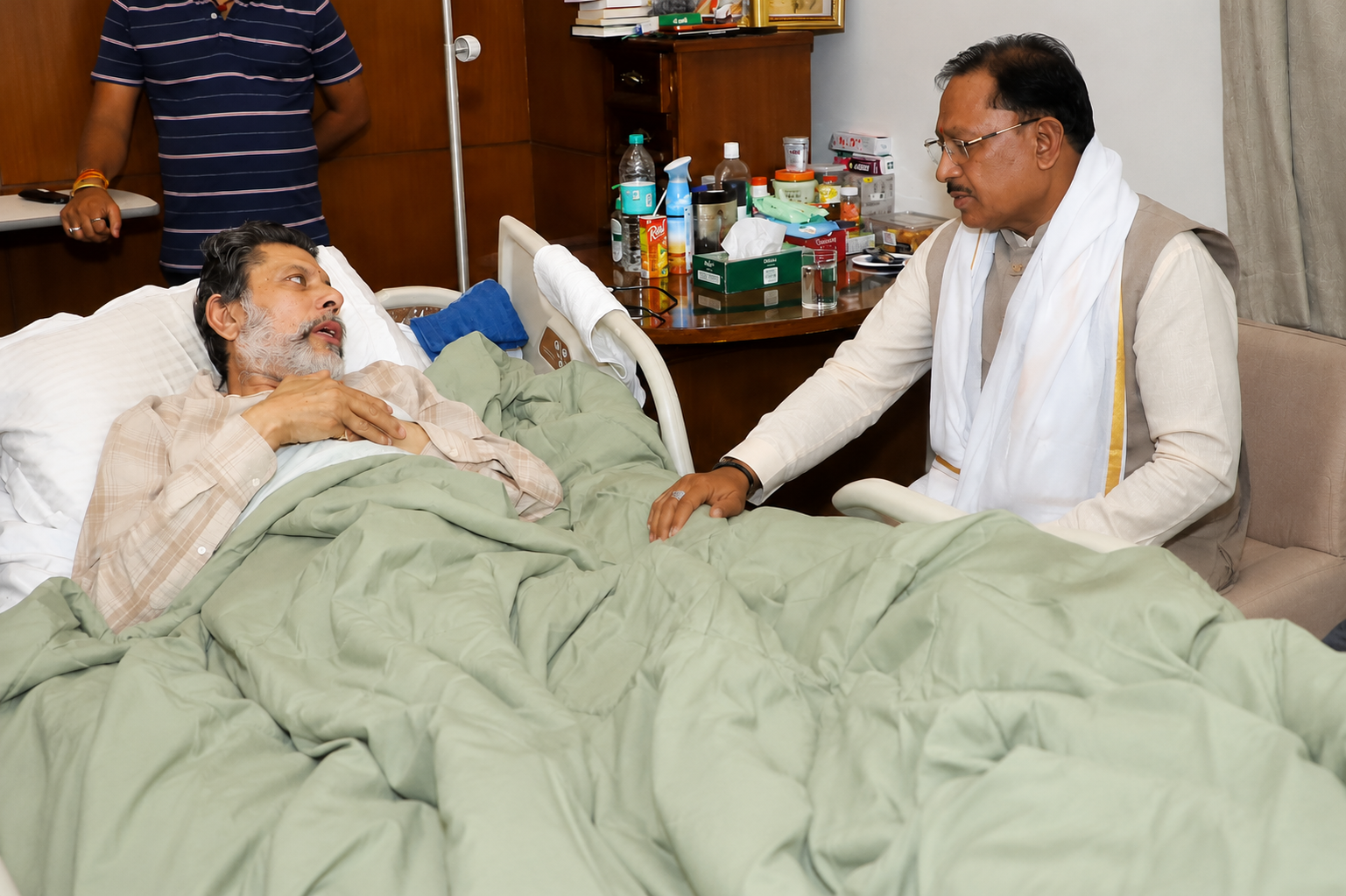 CM Sai Meets Ailing Chhattisgarh BJP Chief Kiran Singh Deo in New Delhi