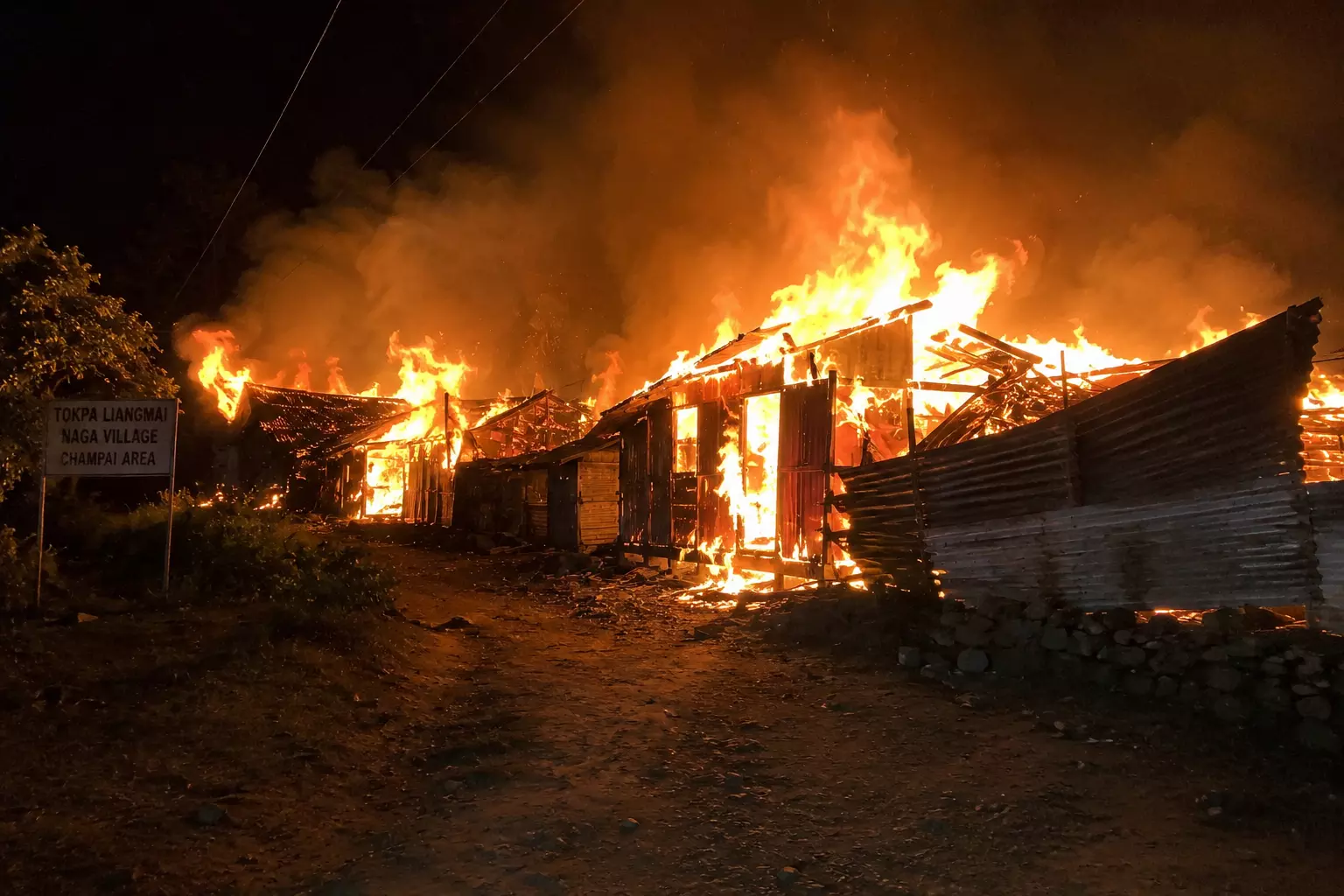 9 Houses Torched In Manipur In Night Attack