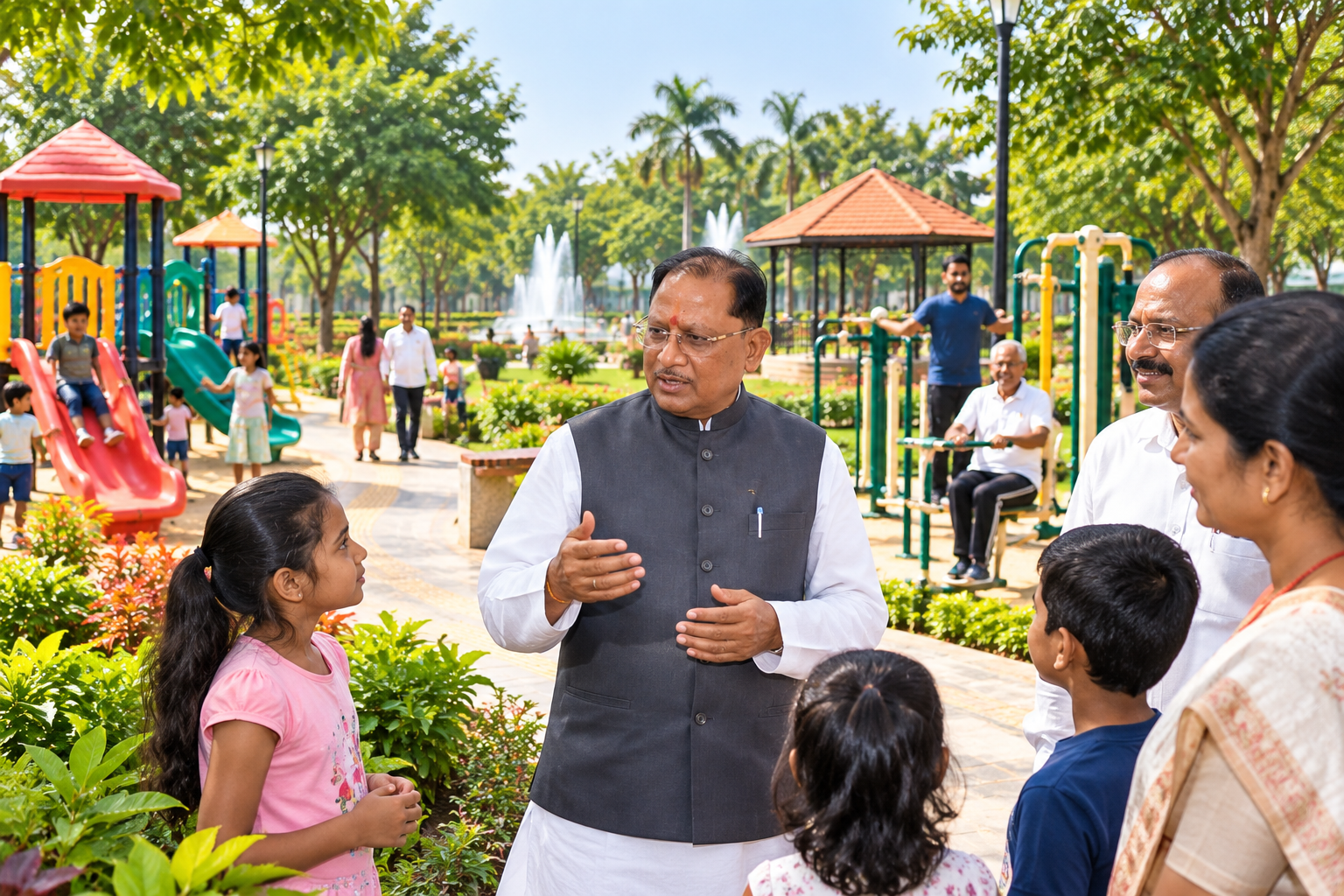 ₹7.29 Crore Parks to Add Green Spaces, Public Amenities in Three Chhattisgarh Cities: Vishnu Deo Sai
