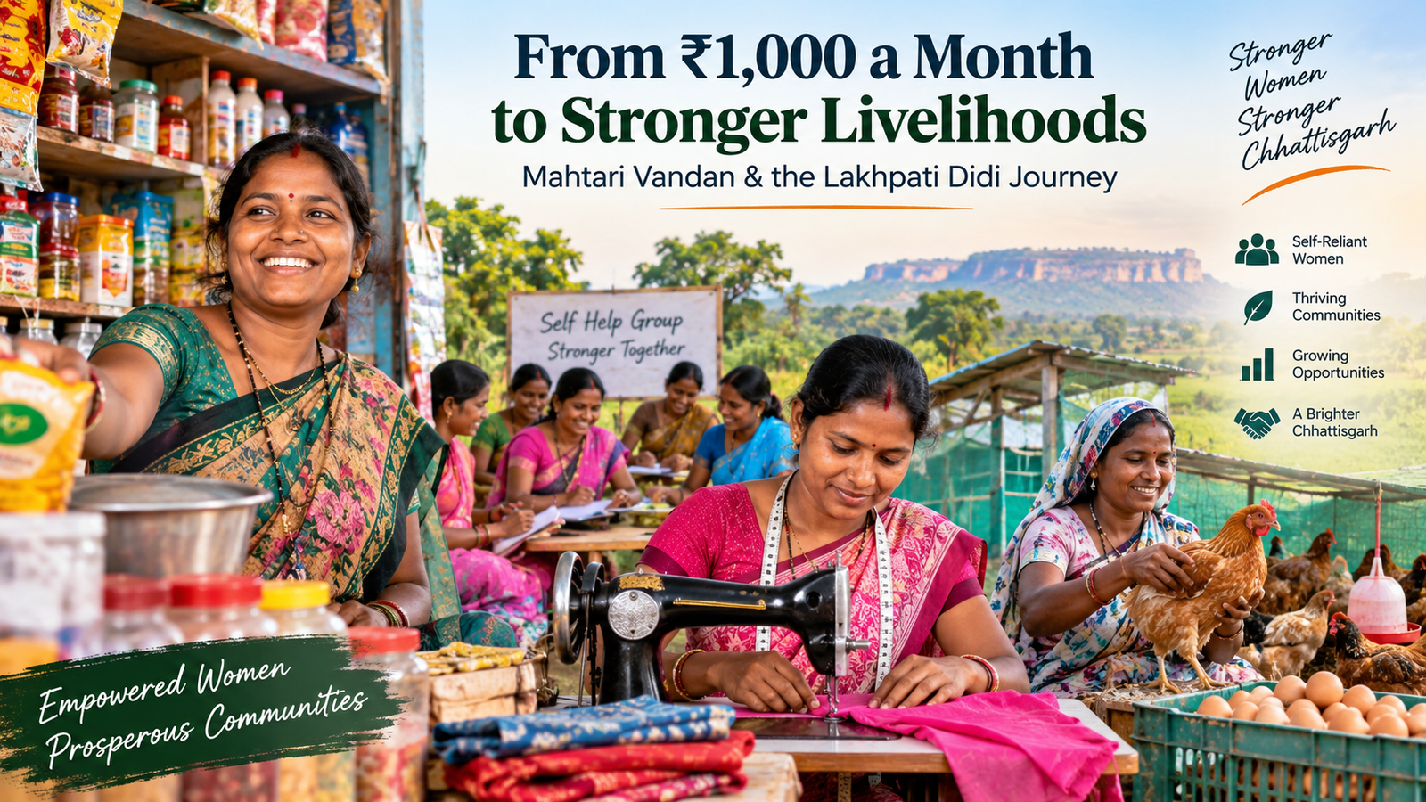 Mahtari Vandan to Lakhpati Didi: How ₹1,000 a Month Is Helping Women Build Livelihoods in Chhattisgarh-By-Dhananjay Rathore