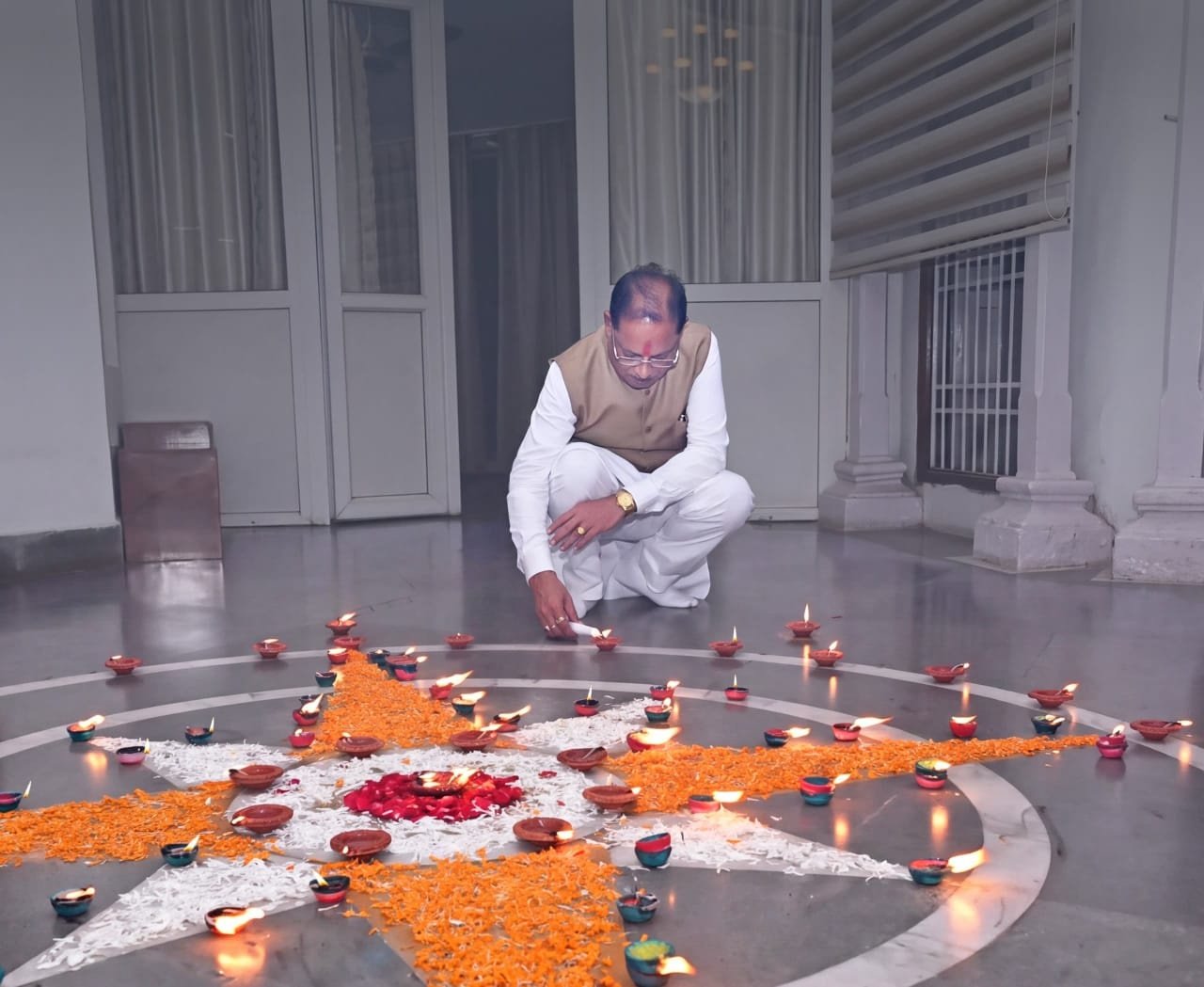 At Home, a Diya of Good Wishes: CM Sai Marks PM Modi’s 76th Birthday